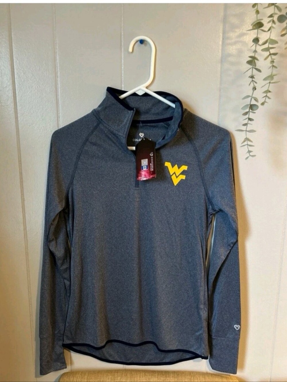 Concepts Sport Pajama Pants & Colosseum 1/4 Zip Bundle WV Mountaineers Ladies M